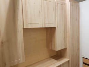 Sneak peek of top box cupboards in the new showroom.